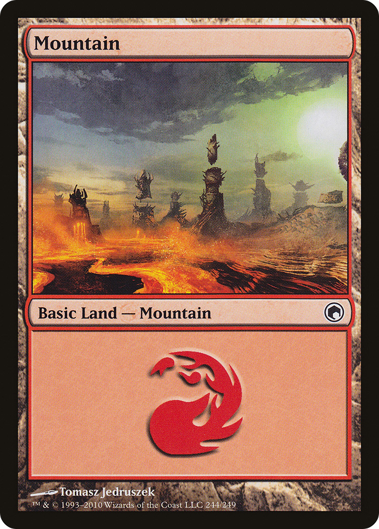 Image of Mountain (244) (SOM-244) - Scars of Mirrodin