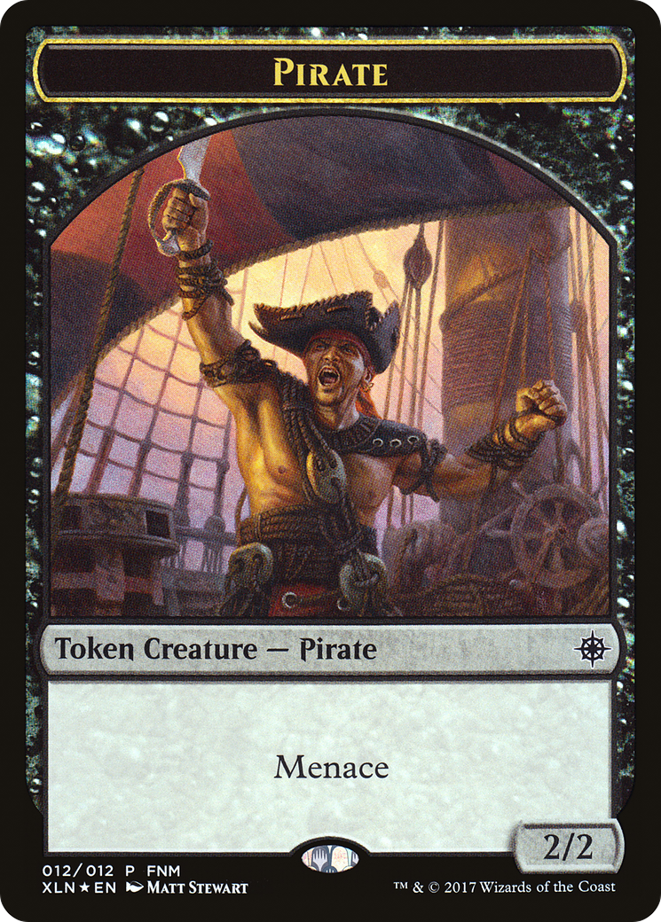 Image of Pirate // Treasure (012) Token (FNM-012) - Friday Night Magic 2017 Foil