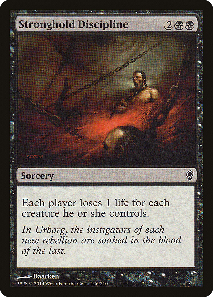 Image of Stronghold Discipline (CNS-126) - Conspiracy Foil