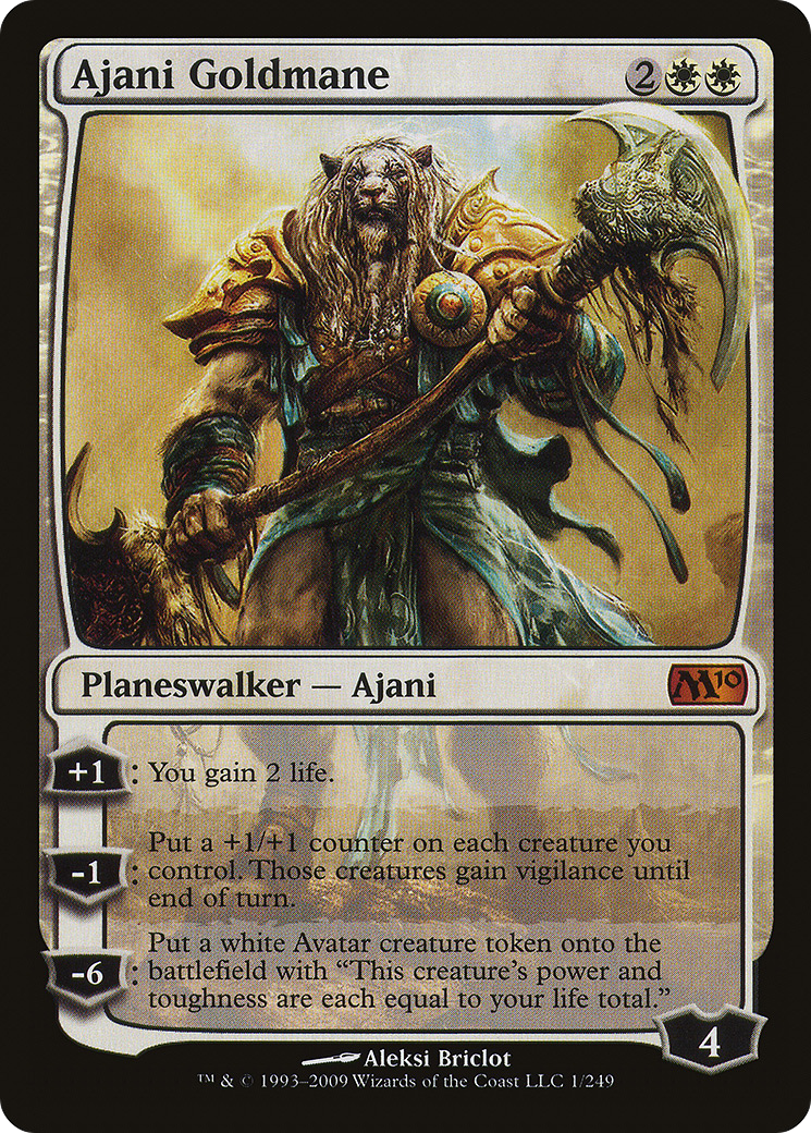 Image of Ajani Goldmane (M10-001) - Magic 2010 Foil