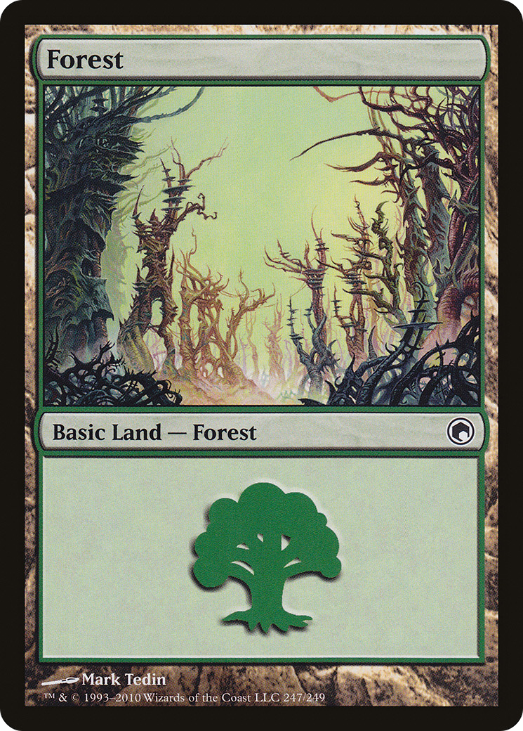 Image of Forest (247) (SOM-247) - Scars of Mirrodin