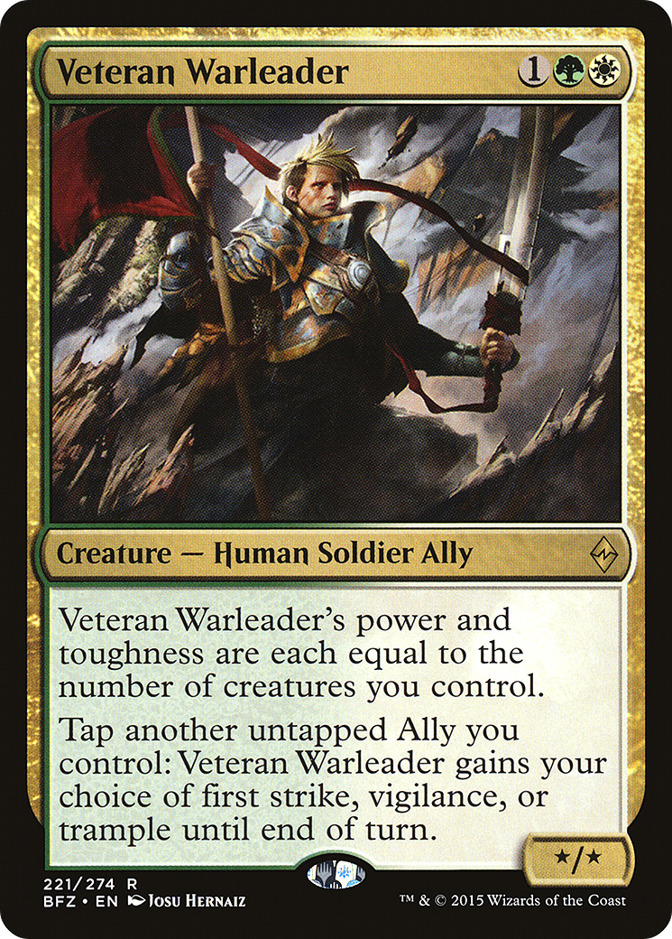 Image of Veteran Warleader (BFZ-221) - Battle for Zendikar Foil