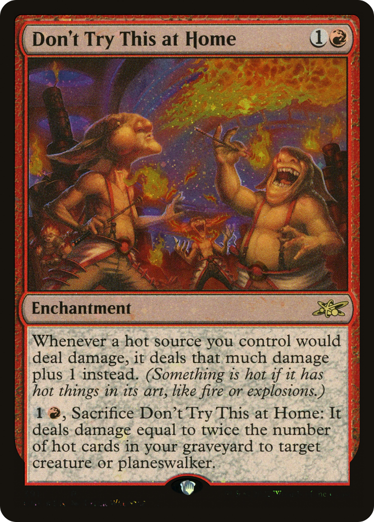 Image of Don't Try This at Home (Galaxy Foil) (UNF-391) - Unfinity Foil