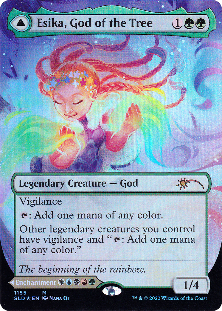 Image of Esika, God of the Tree (SLD-1155) - Secret Lair Drop (Borderless) Foil
