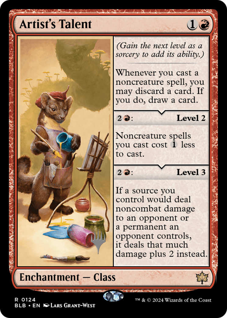 Image of Artist's Talent (PPBLB-124) - Bloomburrow Promos