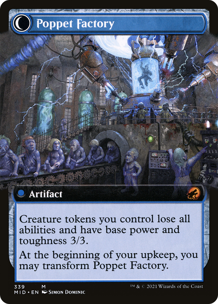 Image of Poppet Stitcher (Extended Art) (MID-339) - Innistrad: Midnight Hunt: (Extended Art, Double Faced Transform) Foil