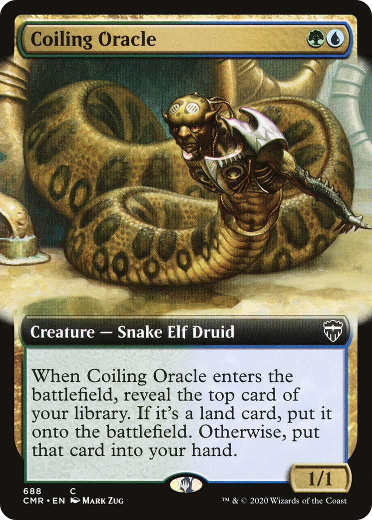 Image of Coiling Oracle (Extended Art) (CMR-688) - Commander Legends: (Extended Art)