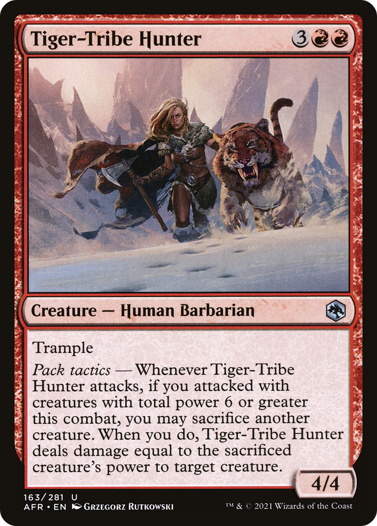 Image of Tiger-Tribe Hunter (AFR-163) - Adventures in the Forgotten Realms