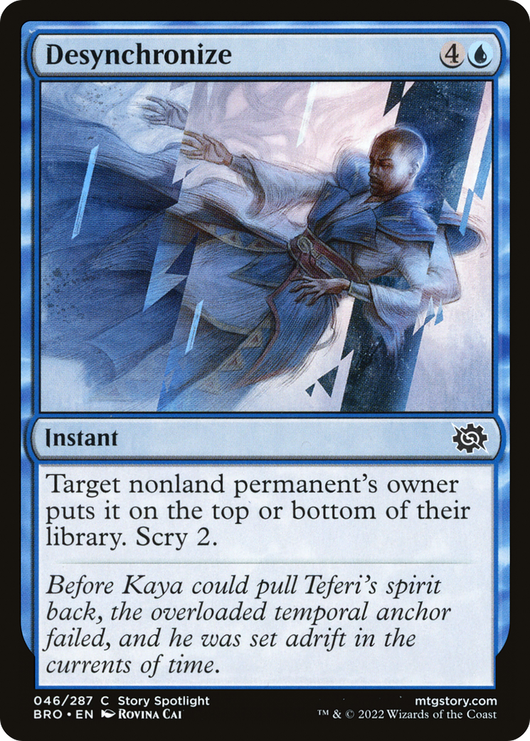 Image of Desynchronize (BRO-046) - The Brothers' War Foil