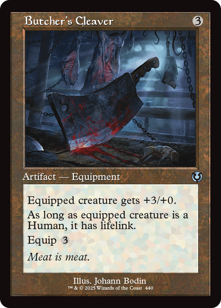 Image of Butcher's Cleaver (Retro Frame) (INR-440) - Innistrad Remastered Foil