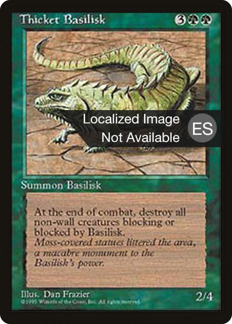 Image of Thicket Basilisk (4BB-) - Fourth Edition Foreign Black Border