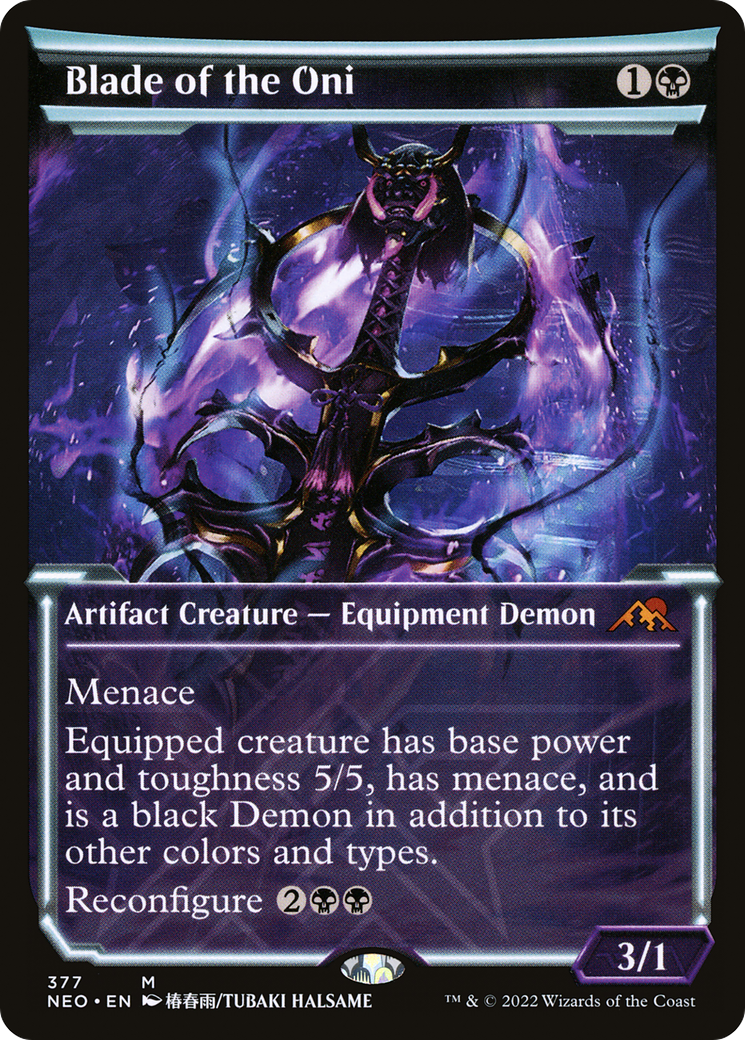 Image of Blade of the Oni (Showcase) (NEO-377) - Kamigawa: Neon Dynasty: (Showcase)