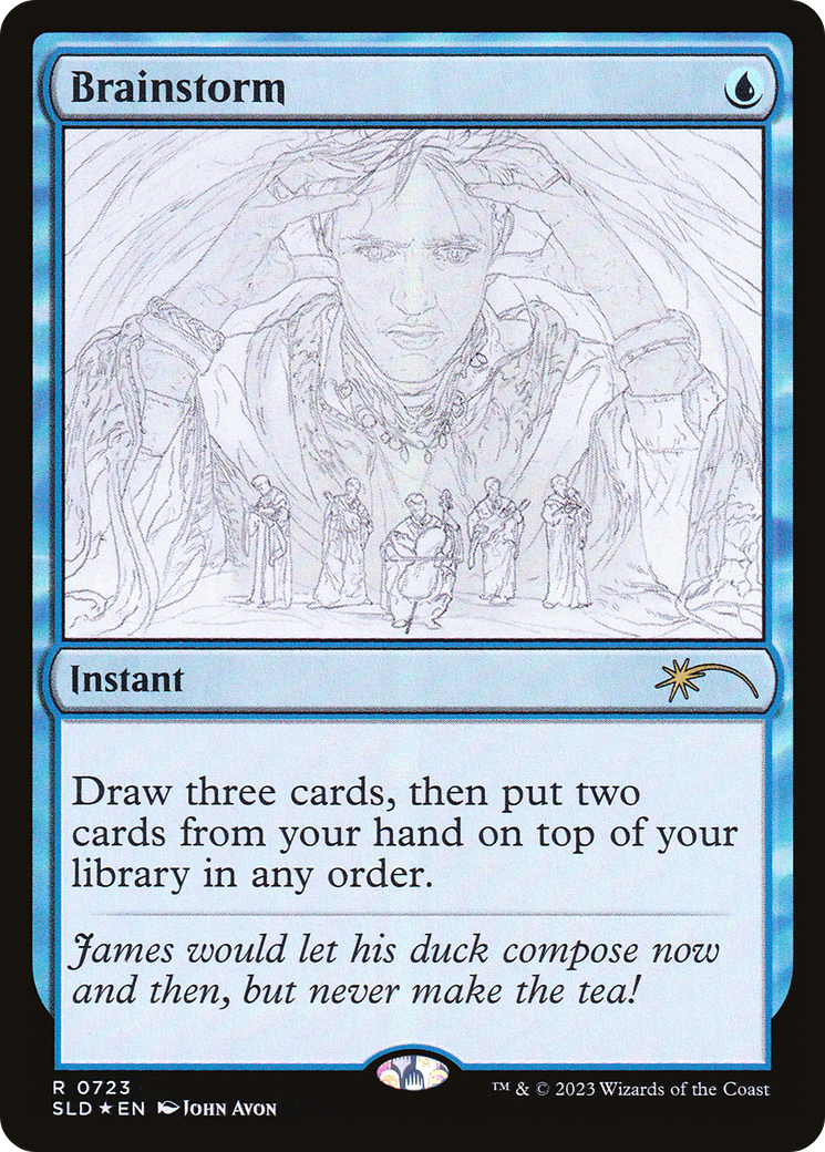 Image of Brainstorm (0723) (Sketch Showcase) (SLD-723) - Secret Lair Drop Foil