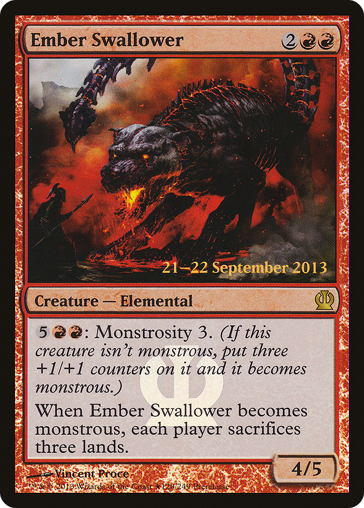 Image of Ember Swallower (PRE-120) - Theros Promos Foil