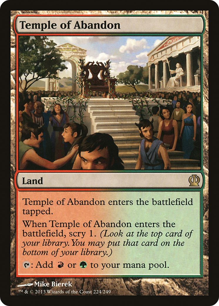 Image of Temple of Abandon (THS-224) - Theros Foil