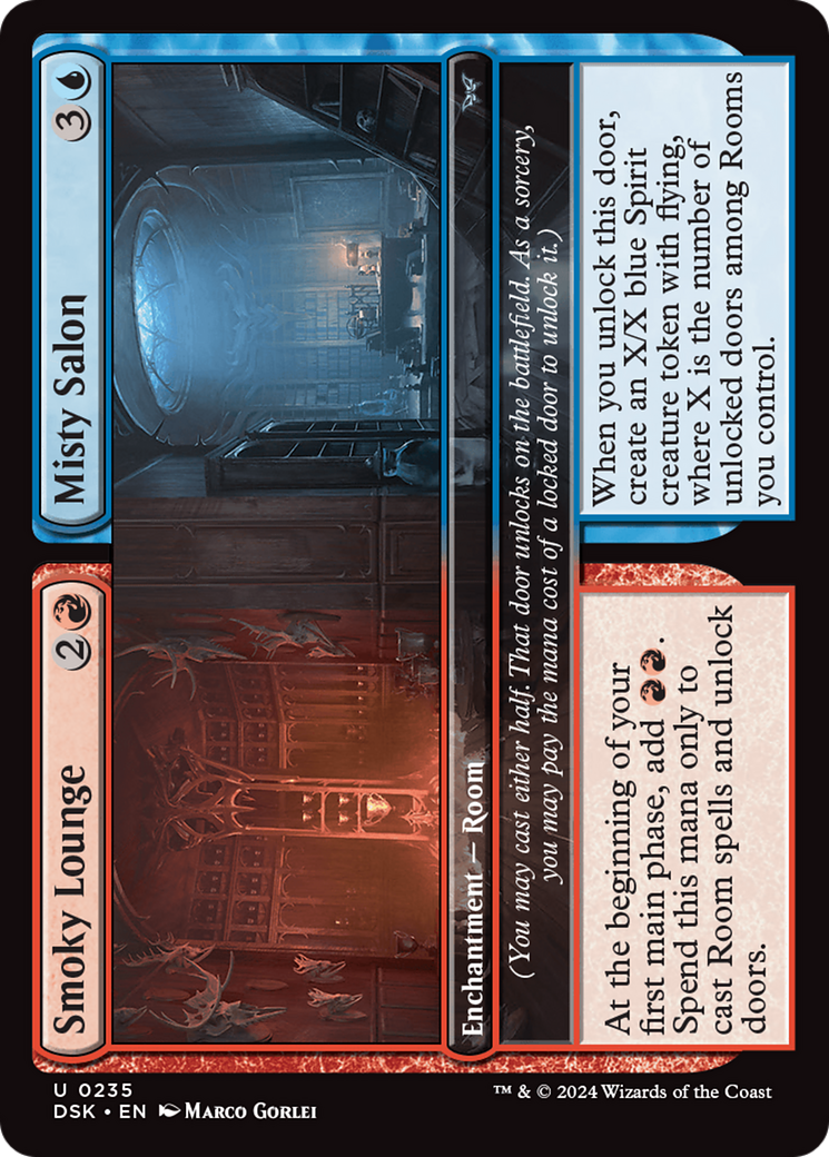 Image of Smoky Lounge // Misty Salon (DSK-235) - Duskmourn: House of Horror Foil