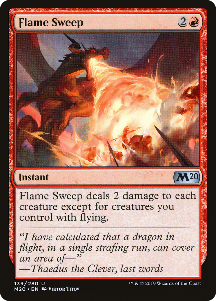 Image of Flame Sweep (M20-139) - Core Set 2020