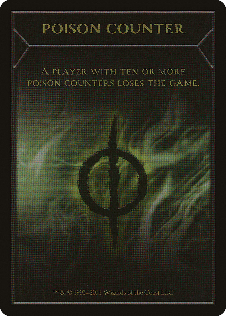 Image of Poison Counter Token (NPH-) - New Phyrexia Tokens