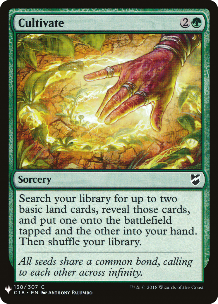 Image of Cultivate (C18) (LIST-138) - The List