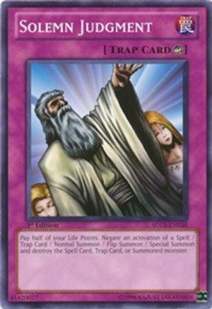 Image of Solemn Judgment (SDLS-EN038) - Structure Deck: Lost Sanctuary 1st Edition