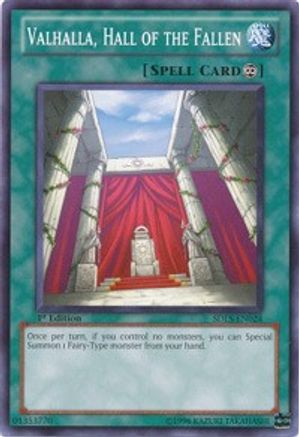 Image of Valhalla, Hall of the Fallen (SDLS-EN024) - Structure Deck: Lost Sanctuary 1st Edition