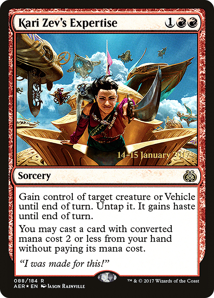 Image of Kari Zev's Expertise (PRE-088) - Aether Revolt Promos Foil