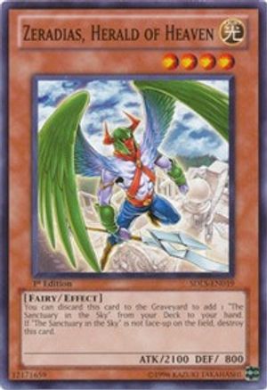 Image of Zeradias, Herald of Heaven (SDLS-EN019) - Structure Deck: Lost Sanctuary 1st Edition