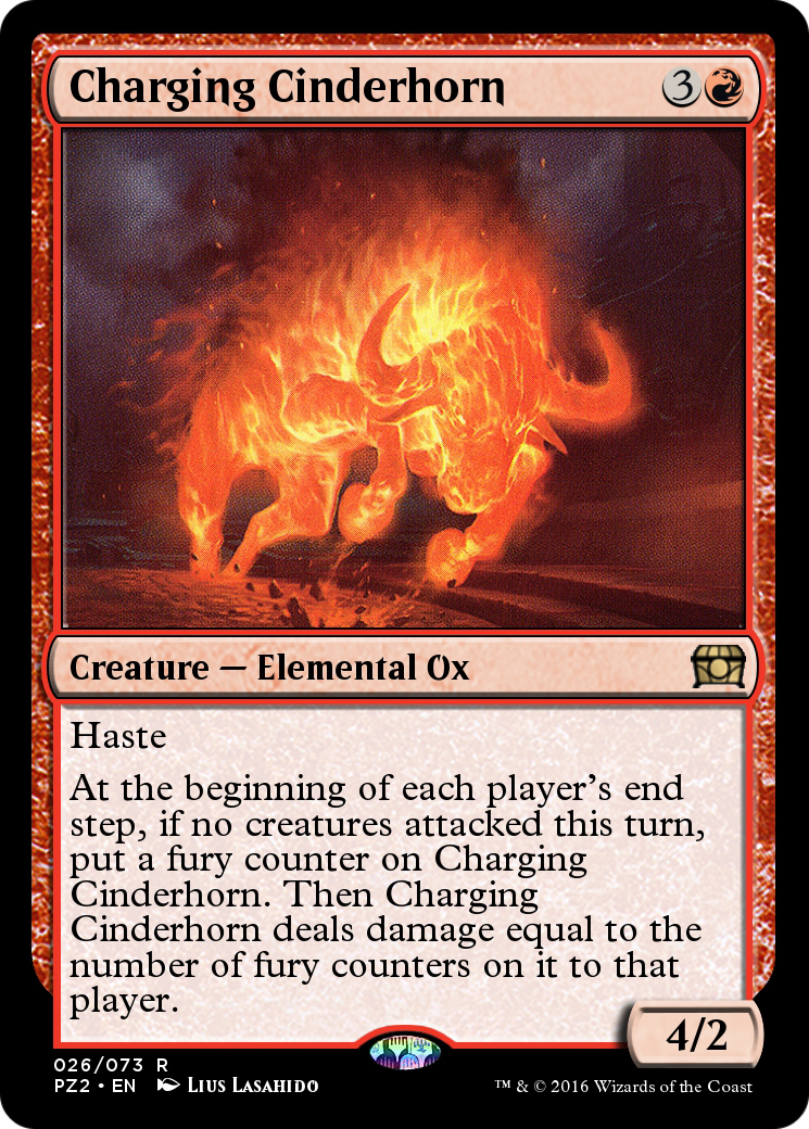 Image of Charging Cinderhorn (PZ2-026) - Treasure Chest