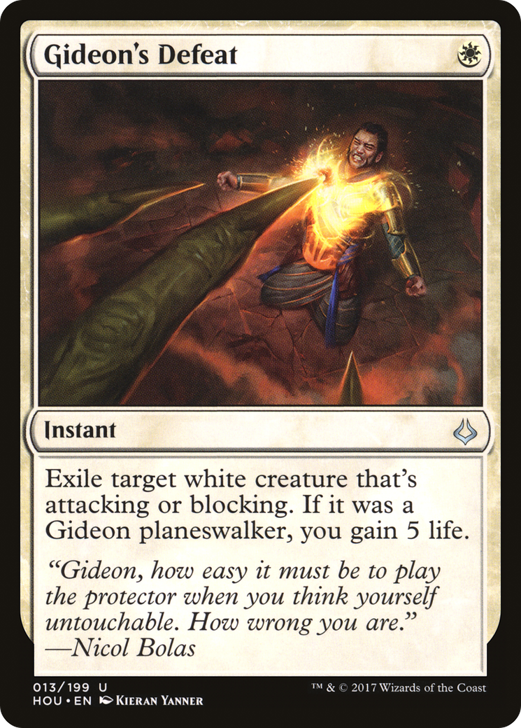 Image of Gideon's Defeat (HOU-013) - Hour of Devastation Foil
