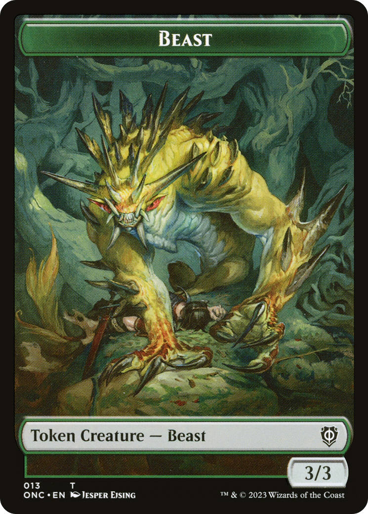 Image of Beast (TONC-013) - Phyrexia: All Will Be One Commander Tokens