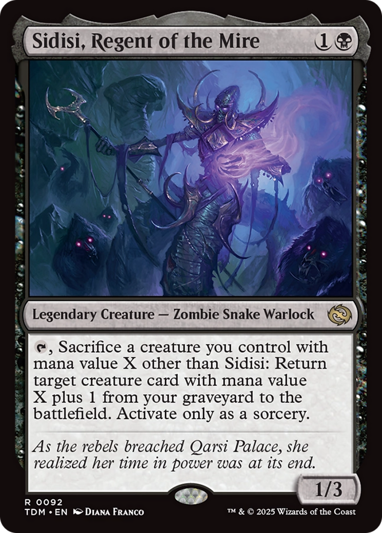 Image of Sidisi, Regent of the Mire (TDM-092) - Tarkir: Dragonstorm Foil