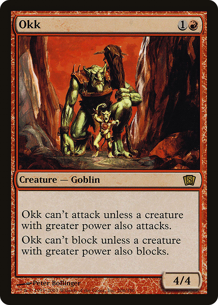 Image of Okk (8ED-206★) - 8th Edition Foil