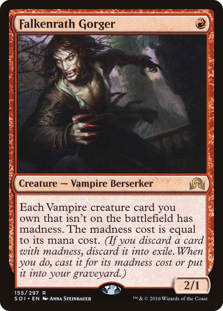 Image of Falkenrath Gorger (SOI-155) - Shadows over Innistrad Foil