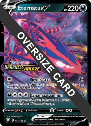 Image of Eternatus V 116/189  - Holofoil Jumbo Cards - Promo
