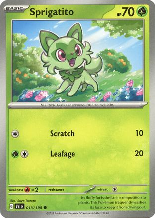 Image of Sprigatito 013/198  SV01 Scarlet & Violet Base Set - Common