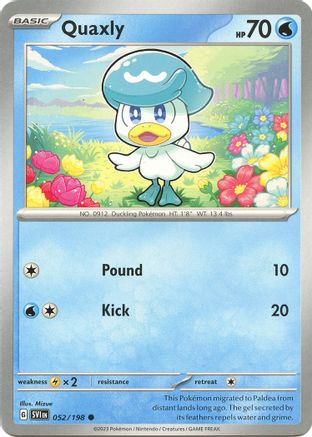 Image of Quaxly 052/198  SV01 Scarlet & Violet Base Set - Common