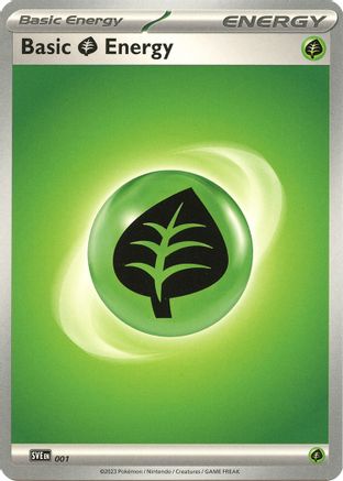 Image of Basic Grass Energy 001  SVE Scarlet & Violet Energies - Common