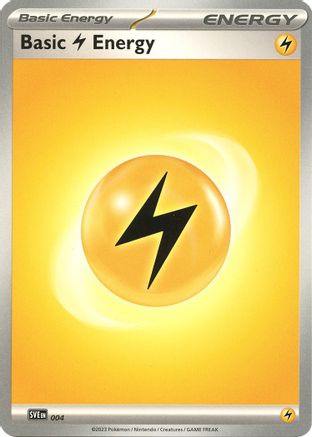 Image of Basic Lightning Energy 004  SVE Scarlet & Violet Energies - Common