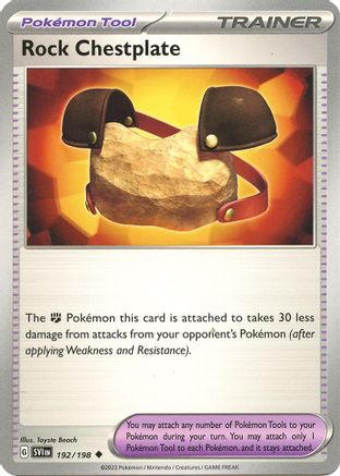 Image of Rock Chestplate 192/198  SV01 Scarlet & Violet Base Set - Uncommon