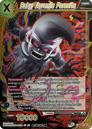 Image of Baby, Juvenile Parasite (Championship 2022 Celebration Pack Deluxe Set) (Gold Stamped) (BT17-004) - Promotion Cards Foil