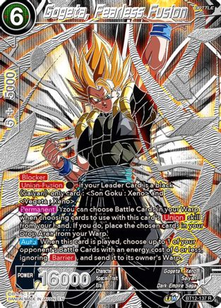 Image of Gogeta, Fearless Fusion (BT12-137) - Collectors Selection Vol 3 Foil