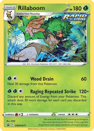 Image of Rillaboom SWSH277  - Holofoil SWSH Sword & Shield Promo Cards - Promo