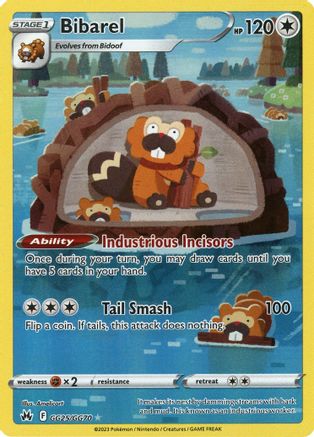 Image of Bibarel GG25/GG70  - Holofoil Crown Zenith Galarian Gallery - Ultra Rare