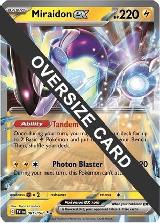 Image of Miraidon ex 081  - Holofoil Jumbo Cards - Ultra Rare