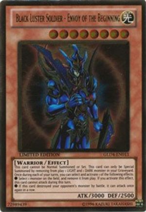 Image of Black Luster Soldier - Envoy of the Beginning (GLD4-EN013) - Gold Series 4: Pyramids Edition Limited