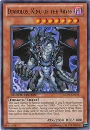 Image of Diabolos, King of the Abyss (GLD4-EN018) - Gold Series 4: Pyramids Edition Limited