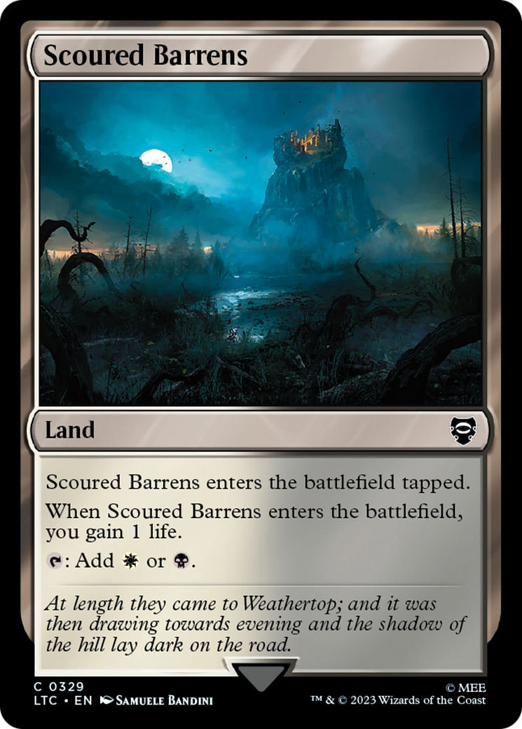 Image of Scoured Barrens (LTC-329) - Tales of Middle-earth Commander