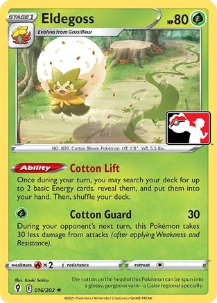 Image of Eldegoss 016  Prize Pack Series Cards - Rare