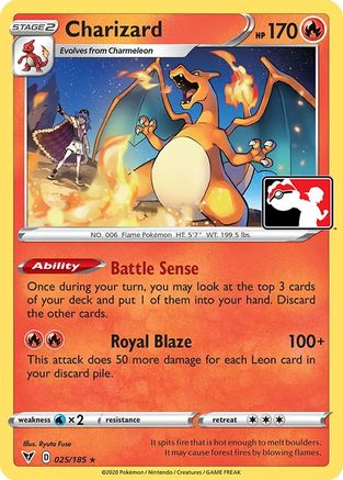 Image of Charizard 025  Prize Pack Series Cards - Rare