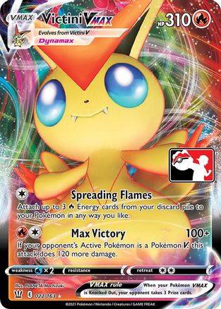 Image of Victini VMAX 022  - Holofoil Prize Pack Series Cards - Ultra Rare
